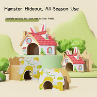 Jouets à Mâcher pour Hamster en Bois Naturel Cochons d'Inde Rats Syriens Chinchillas Gerbils Hamster Balançoire Balançoire