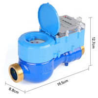 Compteur d'eau intelligent chaud/froid 40 mm R80, carte IC, télécommande, prépayé, type rotor, connexion filetée, cuivre pur