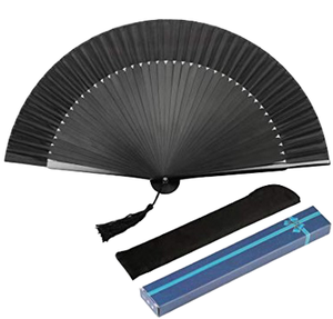 Éventails pliables en bambou espagnol faits à la main, personnalisés avec logo imprimé, en bois de poirier traditionnel, pour mariages, promotionnels AI-MICH - Product Image 1