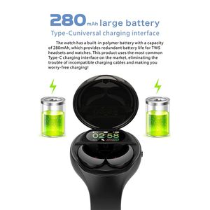 <span class=keywords><strong>MW1</strong></span> Montre connectée 2 en 1 et écouteurs sans fil Appareils numériques Nouveaux produits 2022 pour le sport et l'utilisation en extérieur - Product Image 3