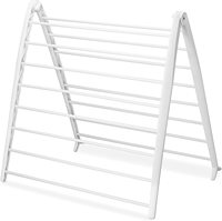 Séchoir à linge métallique pliable et léger pour salle de bain, gain de place pour la maison