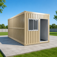 Conteneur pliable respirant de type X à structure en acier avec panneau sandwich pour usage modulaire en boutique, entrepôt ou bureau portable