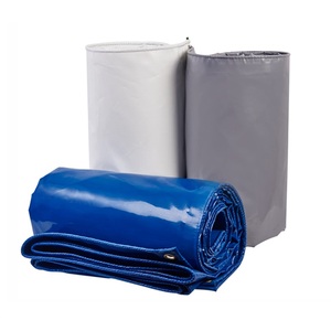 ผ้าใบกันน้ำเคลือบ PVC อะคริลิก 100% หนา 0.42 มม. สำหรับคลุมรถ สีฟ้า/เทา/ขาว - Product Image 1