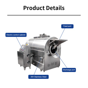 Tostador de inducción electromagnética de alta eficiencia para ahorro de energía para nueces, frijoles, granos, aplicaciones de uso de panadería, soja, maíz, trigo - Product Image 2