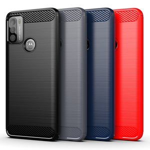 Funda trasera de fibra de carbono para Moto G50, funda de silicona suave TPU para teléfono móvil, <span class=keywords><strong>precio</strong></span> barato - Product Image 1