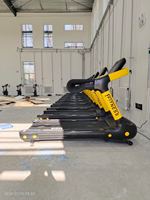Caminadora con Pantalla LED, Inclinación Automática de -5% a 20%, con Doble Pasamanos, HRC, Portavasos para Tablet, Motor sin Escobillas para Gimnasio en Casa
