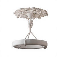 Lustre suspendu LED en résine et fer, style Wabi Sabi, pour salon, restaurant, plafond, maison moderne, bar, design de designer