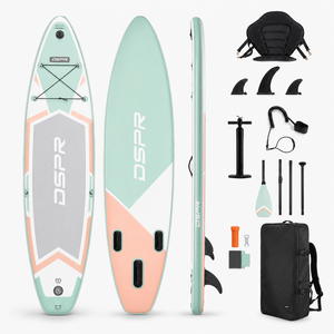 Planche de paddle gonflable portable OEM 320 cm tout usage en PVC double couche pour adultes avec trois ailerons pour les excursions sur eau calme - Product Image 2