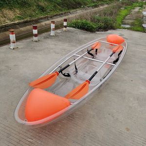 Canoa Doble Transparente para 2 Personas, Kayak de Cristal Transparente, Bote de Pesca con Fondo Transparente - Product Image 6
