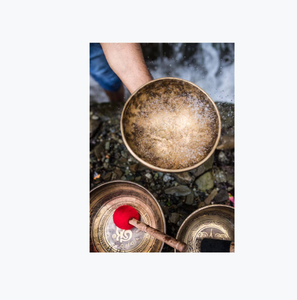 Estatua de luna llena de diseño moderno hecha a mano con cuenco de canto para fines de meditación de curación de sonido religioso - Product Image 5