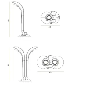 36W Ac85-265V giardino Ip55 luce Led paesaggio giardino interno con Led crescere lampada da giardino lampada da terra Led