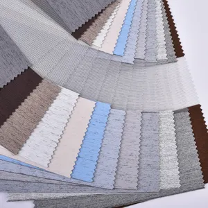 2024 New Design Horizontal Window Shades Roller Polyester Zebra Blind Fabrics For Home