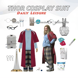Conjunto <span class=keywords><strong>de</strong></span> Disfraz <span class=keywords><strong>de</strong></span> Cosplay <span class=keywords><strong>de</strong></span> Anime <span class=keywords><strong>de</strong></span> <span class=keywords><strong>Thor</strong></span>: <span class=keywords><strong>Amor</strong></span> <span class=keywords><strong>y</strong></span> <span class=keywords><strong>Trueno</strong></span> - Unisex para Adultos, Poliéster, Corte Holgado - Product Image 2