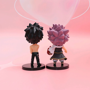 H4-11CM 6 piezas=1 set 4 figuras mini Chibi FT de <span class=keywords><strong>Natsu</strong></span>, Gray, Lucy, Erza, figuras de acción de PVC, lindas figuras coleccionables de anime, regalo - Product Image 5