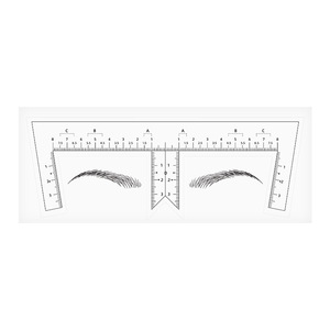 Parche desechable para mapeo de cejas, regla guía para microblading y kits de tatuaje PMU - Product Image 3
