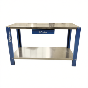 Banc de travail compact en acier inoxydable Ttake 1200 mm x 600 mm, table d'atelier industrielle - Product Image 2