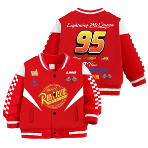 Giacca Varsity Personalizzata con Auto Cartoon, Unisex per Adulti, Cardigan Leggero con Bottoni a Scatto, Felpa Stile Baseball per Giovani - Product Image 3