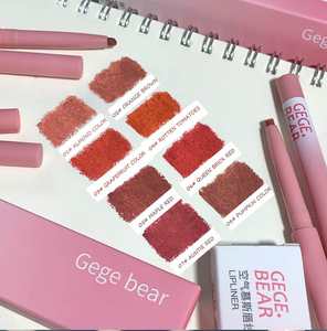 ดินสอเขียนขอบปากแบบมีขนสำหรับแต่งหน้าทำจากแร่กันน้ำมีลวดลายติดฉลากลายหมีแบบน่ารัก - Product Image 2