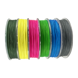 Hilo de pesca de 8 ondas de 150m, línea de pesca verde, gris, azul, rojo y amarillo, 8 líneas de Pe trenzadas con soporte - Product Image 3