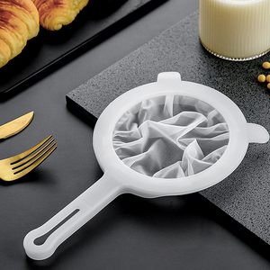 Fine <b>Mesh</b> Strainer Nylon Food Yogurt <b>Mesh</b> Sieve <b>Plastic</b> <b>Mesh</b> Colander with Handle for Filtering Juice Milk - Product Image 1