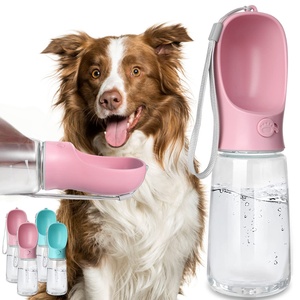 Bouteille d'eau portable pour chien avec récipient pour nourriture, pour extérieur, chiot, animal de compagnie, voyage, promenade, randonnée - Product Image 1