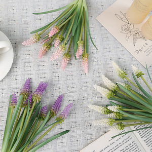 Tige <span class=keywords><strong>de</strong></span> jacinthe artificielle en tissu <span class=keywords><strong>de</strong></span> soie pour arrangements floraux, décoration intérieure et présentation en magasin - Product Image 3