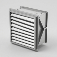Système de ventilation à panneaux de ventilation en composite SMC pour tours d'alimentation de fermes avicoles et murs de bâtiments d'élevage, taille personnalisée