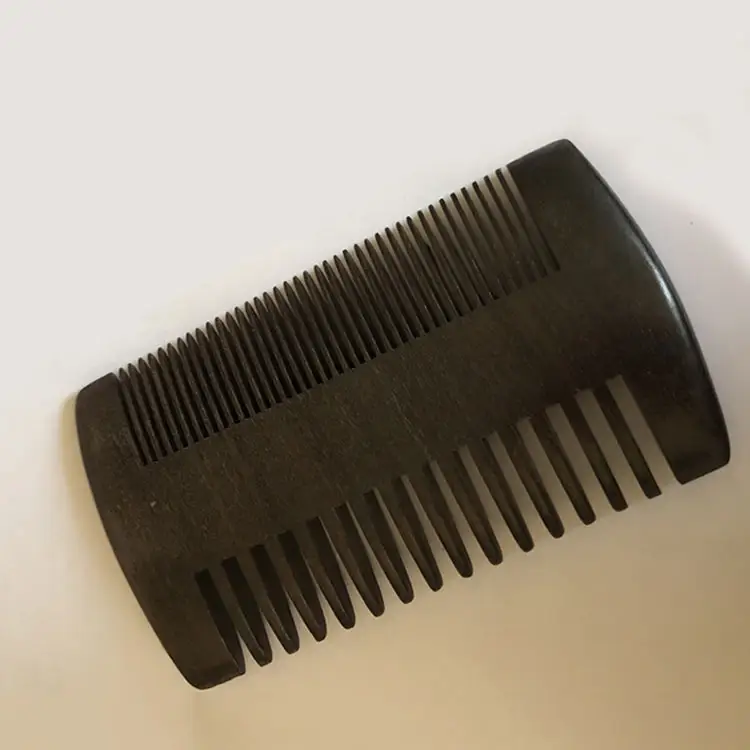 Classical style carved wood ebony comb hair wood comb