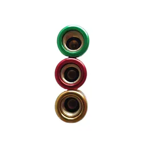 Red Green Yellow Pink Tamper Resistant 5/16" Locking Refrigerant Safety Cover for hvac parts