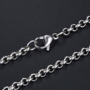 Men's <b>Titanium</b> Steel Necklace <b>Chain</b> 3.0mm 4.0mm Minimalist Fashionable Geometric Design Gift Jewelry CE482 - Product Image 2