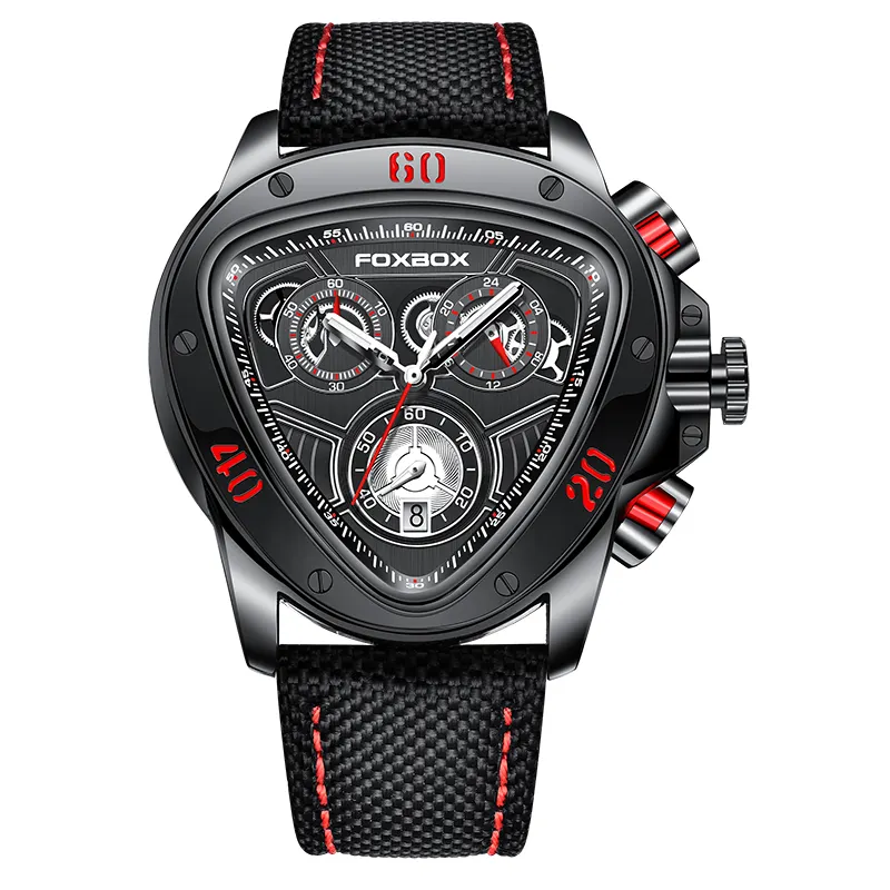 LIGE Top Brand Big Dial Chronograph Quartz Nylon strap Watch Men Sports Watches Male Wristwatch Clock