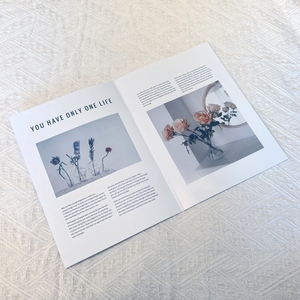 <span class=keywords><strong>Livre</strong></span> à reliure agrafée en couleur avec papier d'art, service de conception personnalisée - Product Image 2