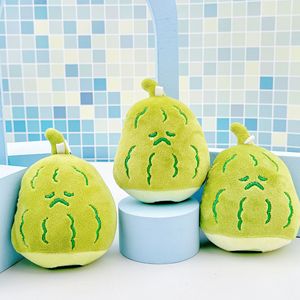 Mini verdure balsamo pera peluche verde verdure cibo imbottito cuscino adorabile creativo balsamo bambola cuscino portachiavi - Product Image 2