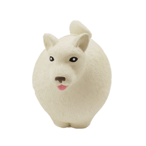 Yeni 2021 köpek oyuncak yuvarlak beyaz top koyun squeaky yumuşak kauçuk lateks evcil hayvan oynamak ve fetch chew oyuncak küçük orta boy köpekler - Product Image 4