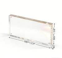 Support de présentation en acrylique transparent pour billets de banque, idéal pour la collection de billets et la décoration de bureau