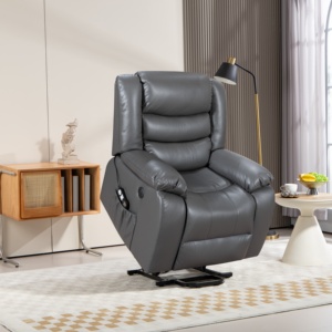Fauteuil inclinable <span class=keywords><strong>électrique</strong></span> pour personnes âgées avec massage 8 points, chauffage lombaire, repose-pieds extensible, télécommande, soins aux seniors, OEM - Product Image 4