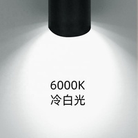 Lampu Sorot LED Aluminium Modern 3500K COB RA80 CRI 90 3W-40W Pilihan 2-6 Kabel, Terpasang di Langit-langit, Garansi 5 Tahun