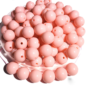 Color de galvanoplastia acrílica, accesorios de cadena para teléfono móvil DIY, pulsera de cuerda, joyería, Material redondo, cuentas sueltas - Product Image 6