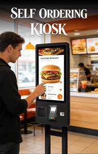 Terminal de commande automatique pour restaurant, KFC, McDonald's, restauration rapide, borne de commande, équipement, machine de paiement en libre-service 21,5 pouces - Product Image 2