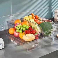 Organisateur de tiroir magique en plastique moderne ZX34, boîte de rangement pour réfrigérateur, conservation des œufs et des aliments, cuisine, pour la conservation et le stockage des aliments