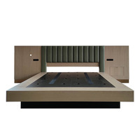 Ensemble de chambre d'hôtel de luxe professionnel 3-5 étoiles, moderne, en chêne, MDF, contreplaqué, bois massif, écologique, durable, robuste, garantie 4 ans