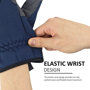 Guantes protectores <span class=keywords><strong>Premium</strong></span> con muñeca Spandex y palma recubierta de PU para trabajos pesados - Product Image 4