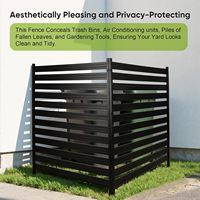 Cubierta de aluminio para aire acondicionado, de diseño artístico, de 3 paneles, metálica, para privacidad, ecológica, impermeable y resistente al óxido, al por mayor
