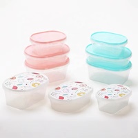 550ml 700ml 1100ml boîte en plastique de forme ovale boîte d'emballage transparente grande capacité fruits salade Dessert Sago Mousse conteneurs
