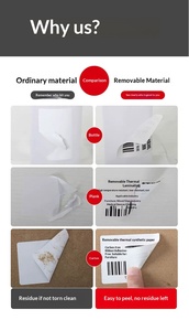 Etiquetas Adhesivas Plateadas Mate Resistentes al Agua y a las Roturas, Etiquetas de Código de Barras de PET para Activos Fijos, Impresión de Etiquetas Plateadas para Equipos - Product Image 3