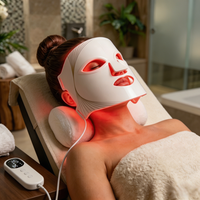 Masque facial LED à sept couleurs et huit modes pour la luminothérapie à domicile, OEM/ODM