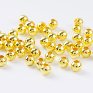 JD GEMS Wholesale 18K <strong>Gold</strong> Plated Copper Spacer <strong>Beads</strong> Durable Round <strong>Beads</strong> for Bracelet Necklace <strong>Design</strong> in Stock - Product Image 3