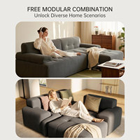 Canapé modulable en mousse à mémoire de forme, design moderne en forme de L, fabrication directe usine, OEM/ODM, vente en gros de meubles pour salon