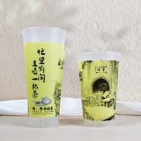 Gobelet jetable givré avec couvercle multi-trous pour jus de fête, mocktail, limonade, boisson, gobelet rigide en plastique