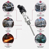 Sonda de Temperatura RTD PT100, Sensor de Platino, Precisión Industrial, Medición de Líquidos Químicos y Alimentos